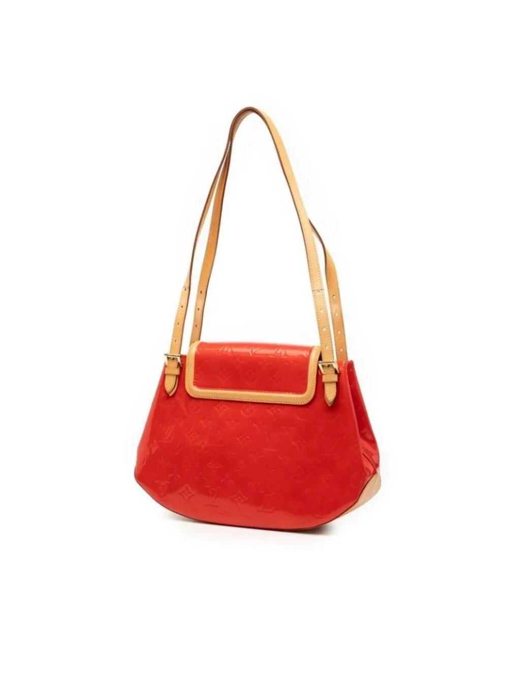 Louis Vuitton Monogram Vernis Skane Bay GM Shoulder Bag Rouge Red Patent